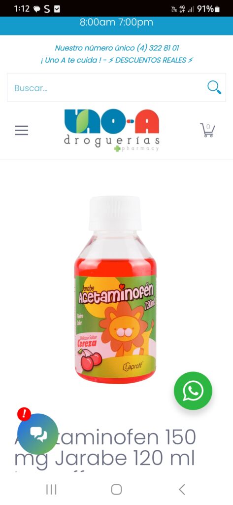 Acetaminofem Jarabe 120ml – LAPROFF