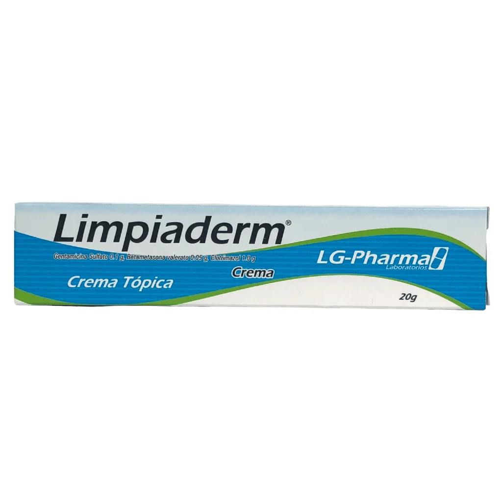 LIMPIADERM CREMA BETAMETASONA CLOTRIMAZOL GENTAMICINA X 20 G