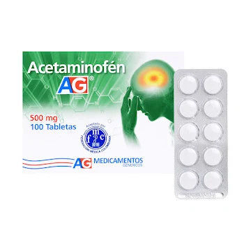 ACETAMINOFEN 500 MG X 100 TAB AG