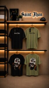 Camiseta Saint Jhon Oversize Graphic – Colección Pasamontañas / SJ